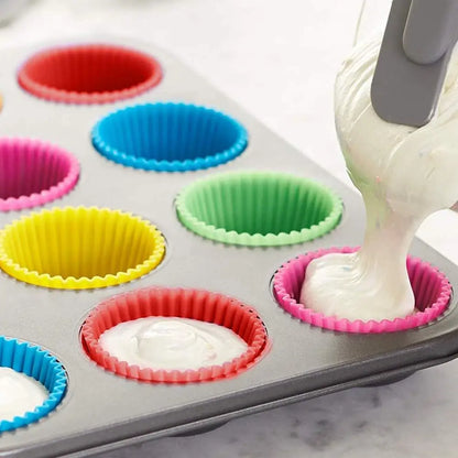 Stampi in Silicone per Muffin 24 Pezzi - E-ALLSHOP