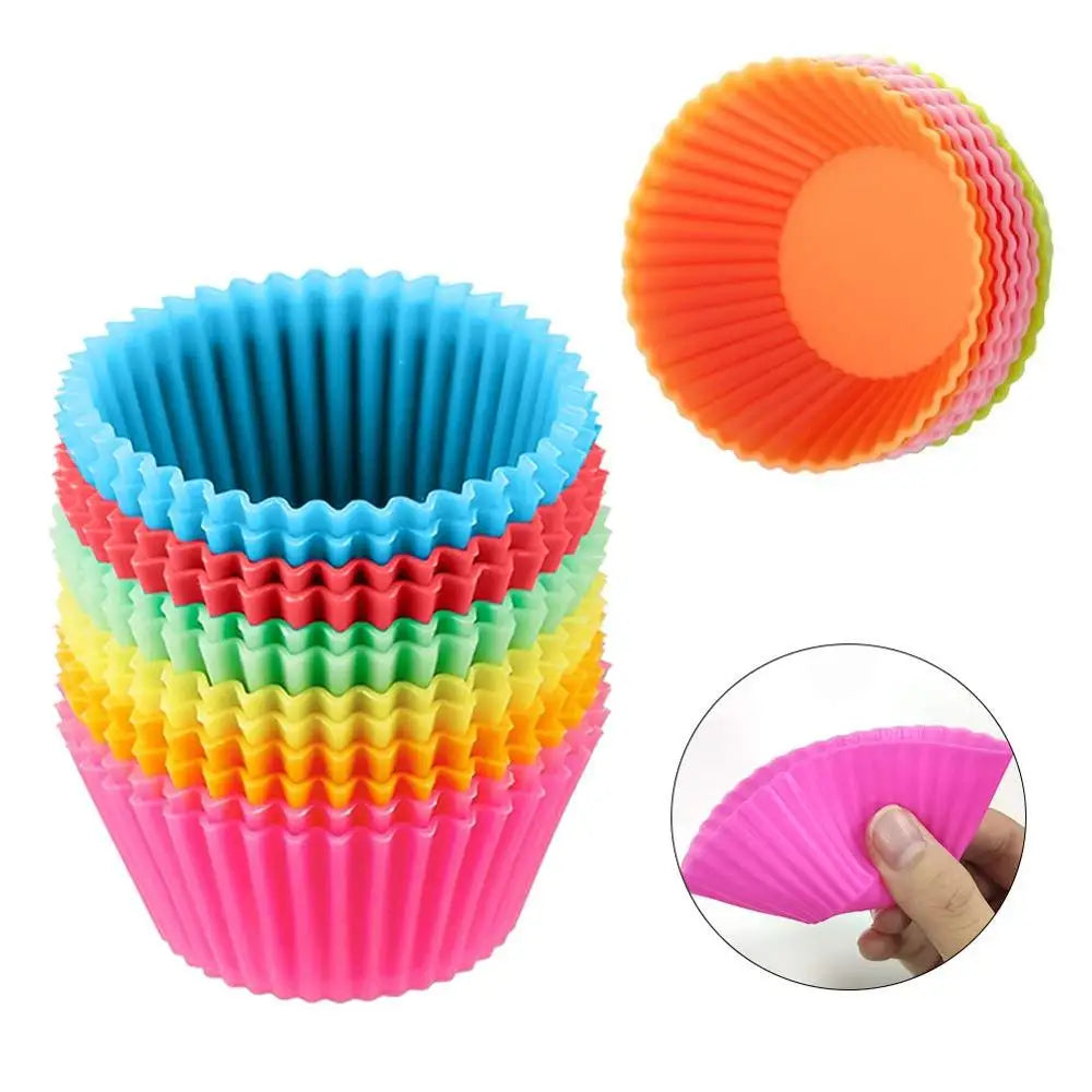 Stampi in Silicone per Muffin 24 Pezzi - E-ALLSHOP