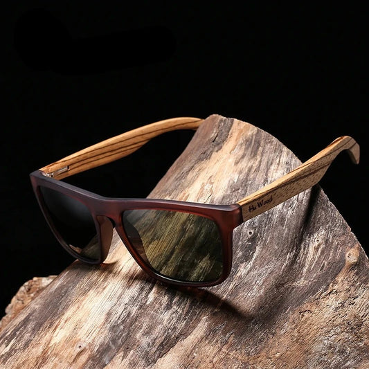 Sonnenbrille aus Holz