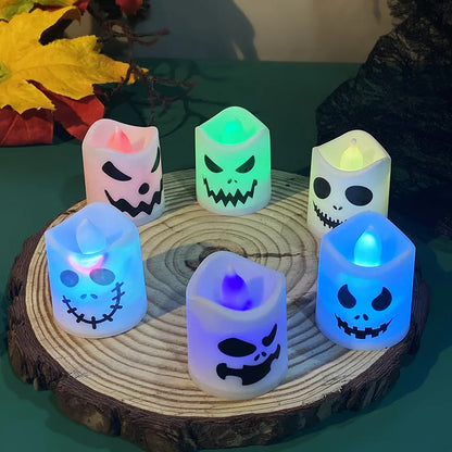 Halloween Led Candle Light 6 Pezzi