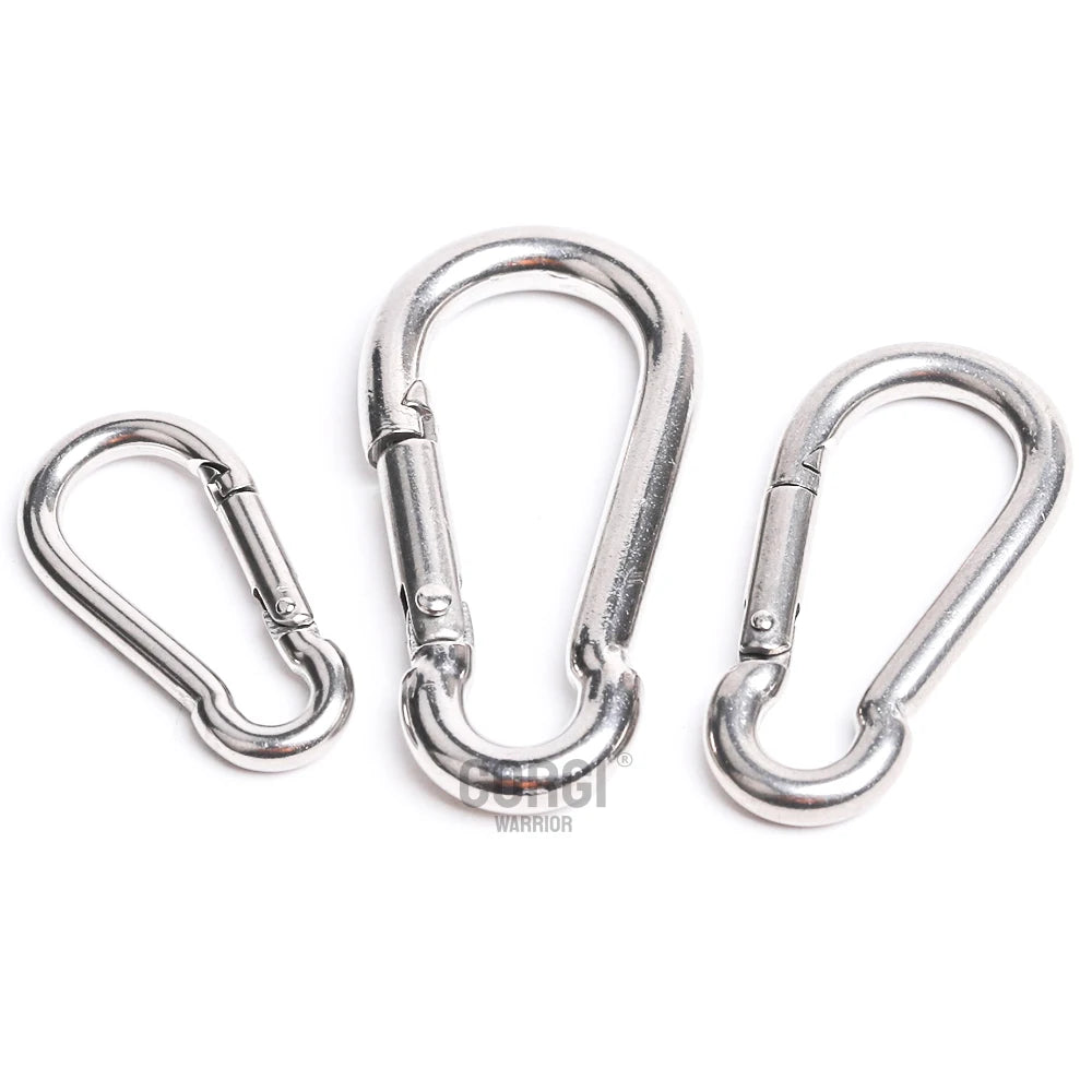 304 Stainless Steel Spring Snap Hooks Various Sizes