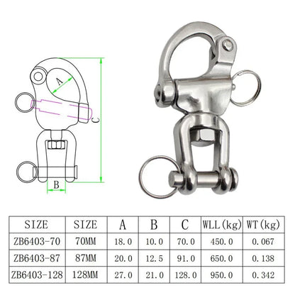 274pcs Steel Quick Release Swivel Shackle