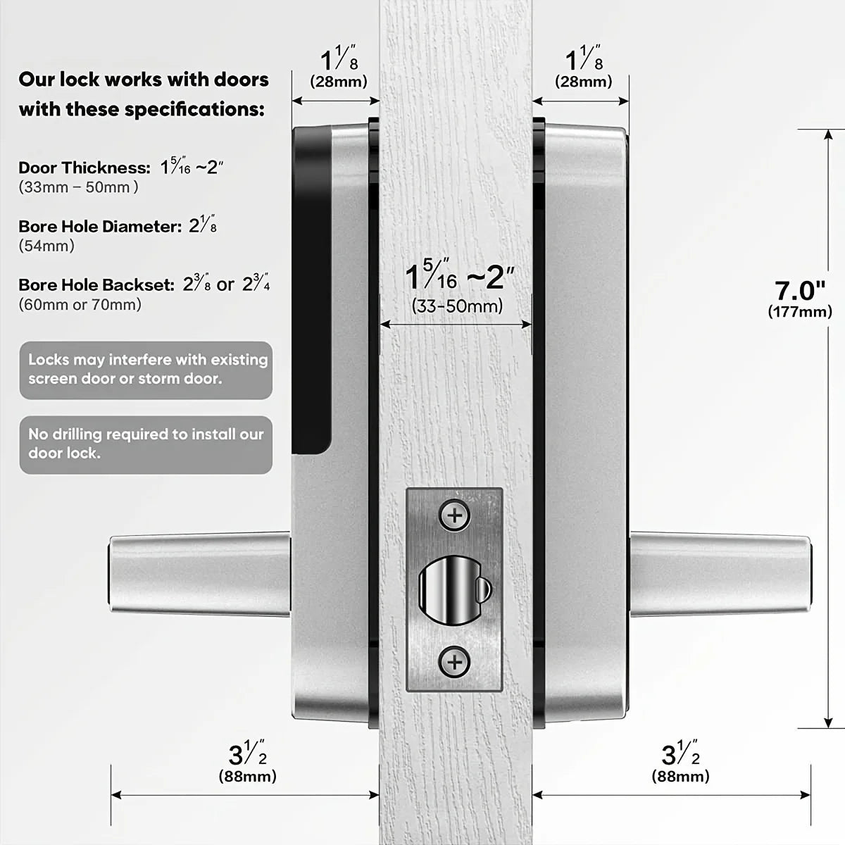 Serratura Smart Door Lock con RIconoscimento  Impronta Digitale