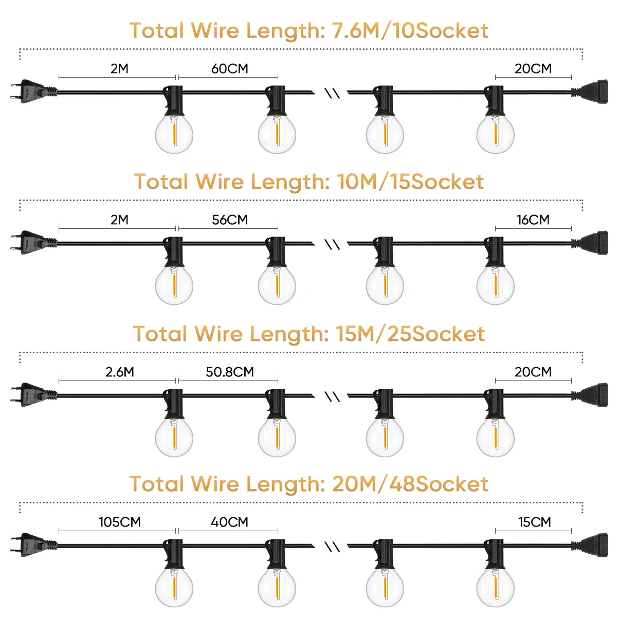 Catena Luminosa per Esterno - E-ALLSHOP