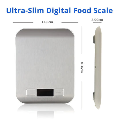 Bilancia elettronica in acciaio inossidabile da 5kg/10kg