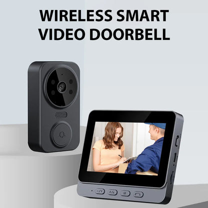 Wireless Visual Intercom Doorbell with 4.3'' Screen