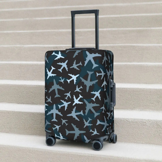 Elastic Luggage Cover - Airplane