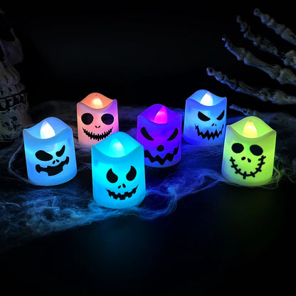 Halloween Led Candle Light 6 Pezzi