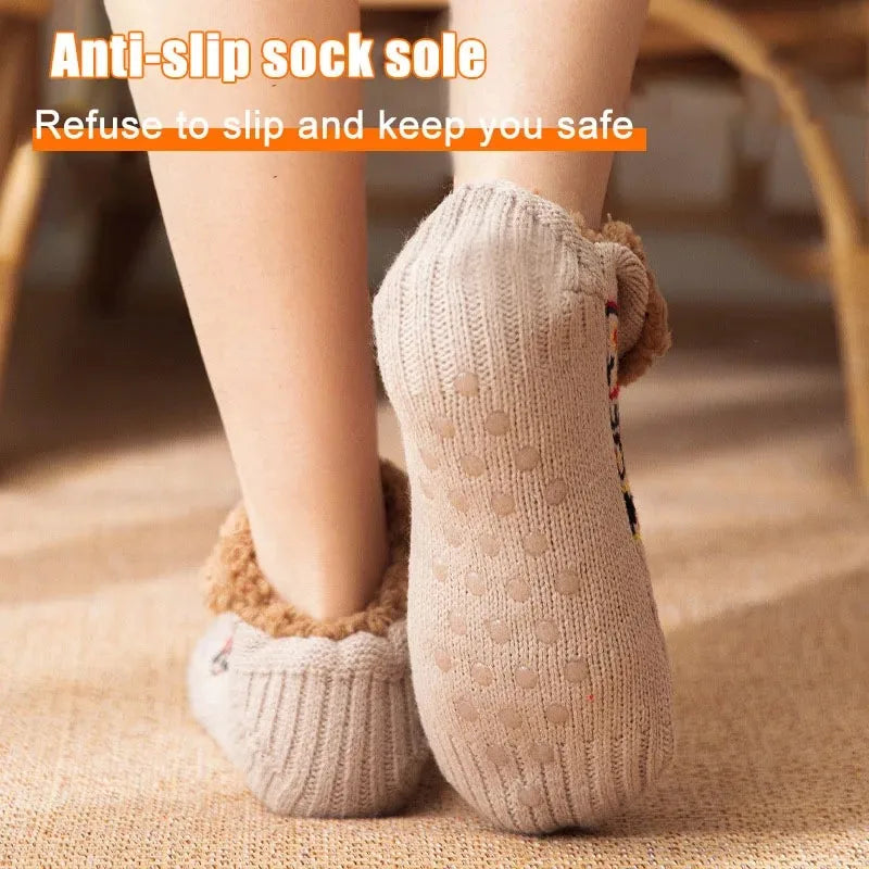 Indoor Winter Slippers Non-Slip Socks