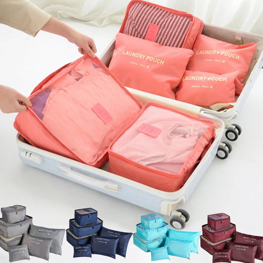 6 Piece Suitcase Organizer Set