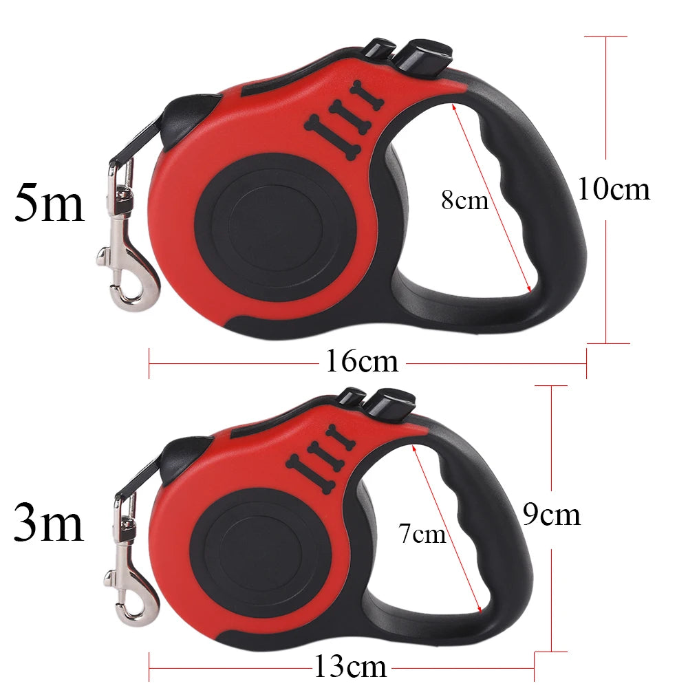 Guinzaglio Retrattile in Nylon 3 o 5 Metri - E-ALLSHOP